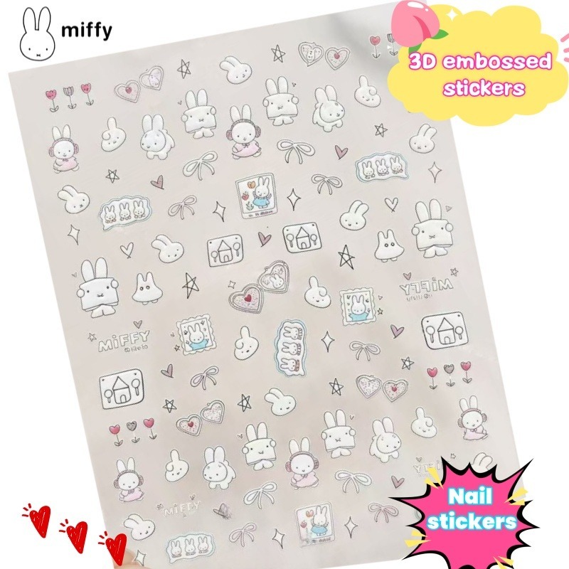 Atv Parts - Stiker kuku kartun Miffy stiker lucu