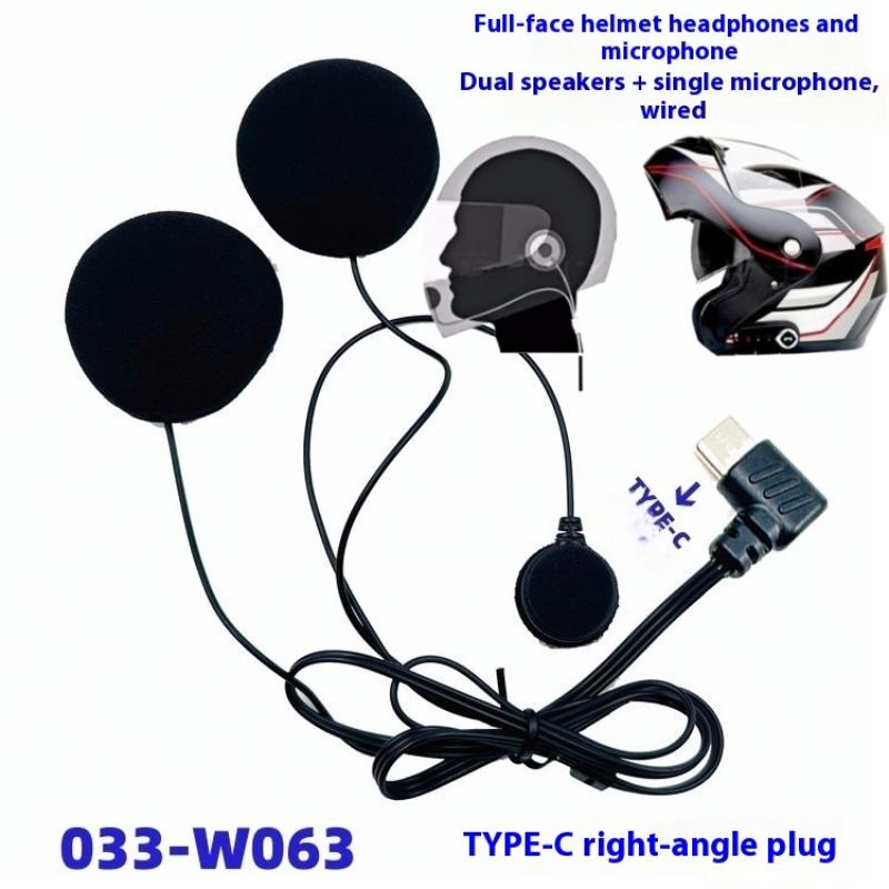 Full Face Motorcycle Helmet With Bluetooth - 【Y】1Pcs Headset Helm Sepeda Motor Full