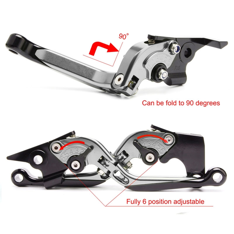 Untuk MT-09 MT 09 MT09 2013-20 - Cnc Aluminum Adjustable Brake Clutch Levers ulasan dan harga