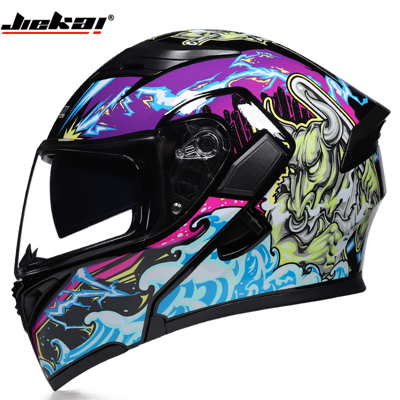 Helm Full Face Anti-Kabut Lens - Full Face Motorcycle Helmet With Bluetooth ulasan dan harga