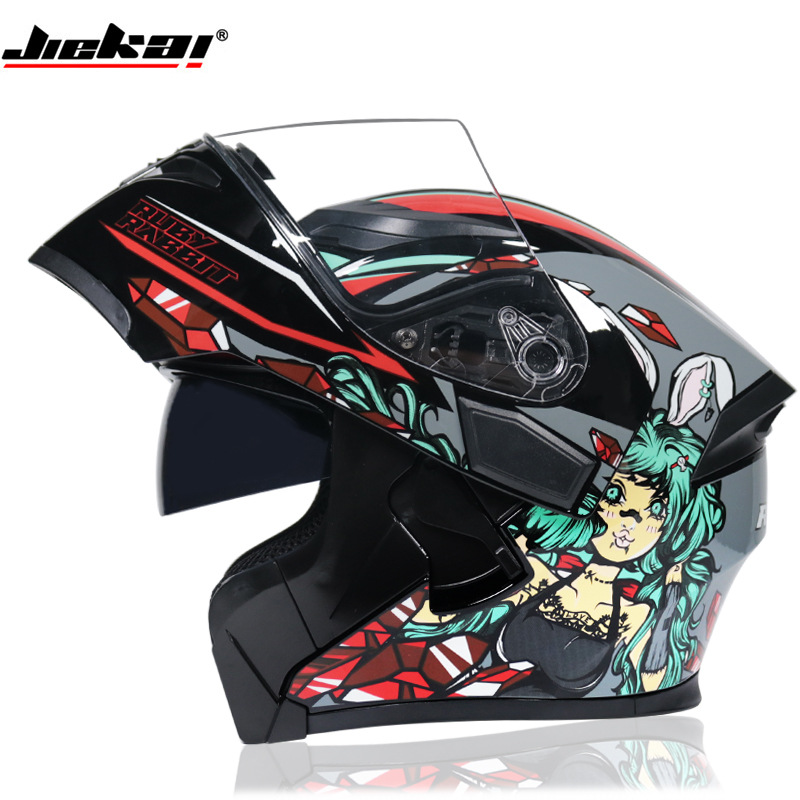 Helm Full Face Anti-Kabut Lens - Full Face Motorcycle Helmet With Bluetooth ulasan dan harga