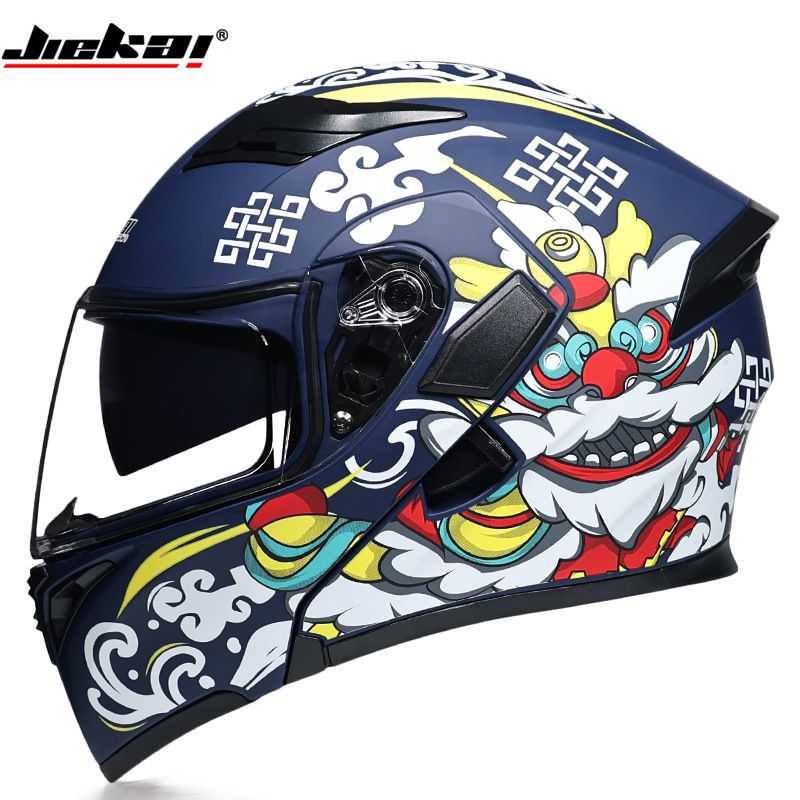 Helm Full Face Anti-Kabut Lens - Full Face Motorcycle Helmet With Bluetooth ulasan dan harga