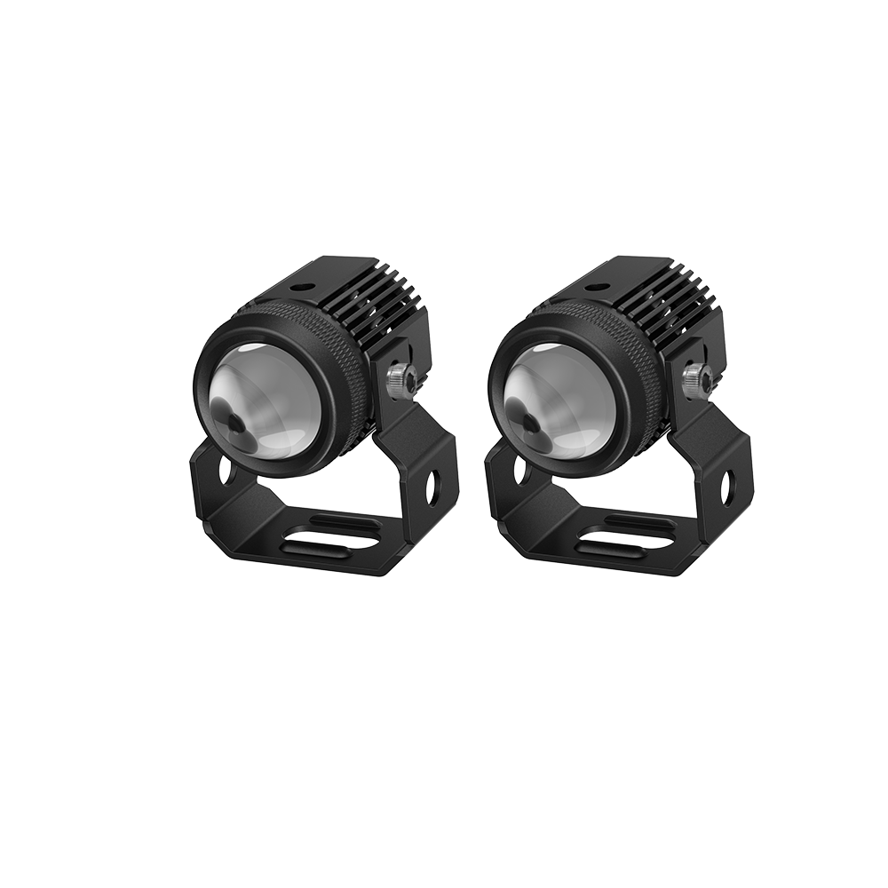 2 buah lampu kabut LED proyekt - Universal Motorcycle Led Headlight Projector ulasan dan harga